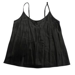 YAEL The Label Silk Top in Black